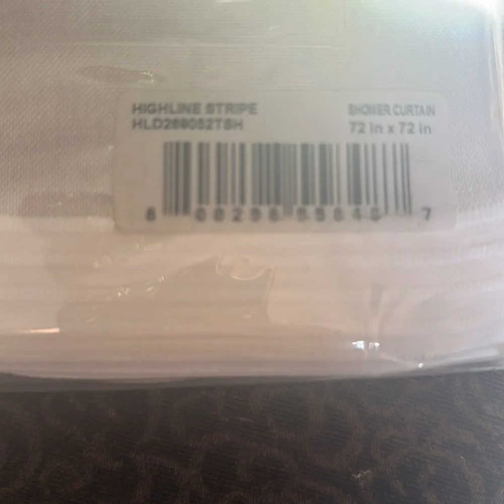 DKNY Gray /white Shower Curtain